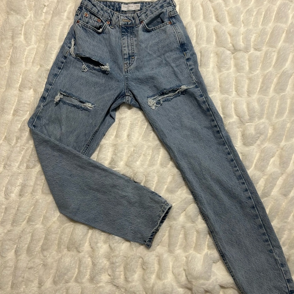 Topshop Light Blue Denim Jeans